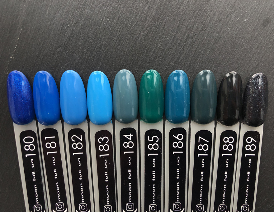 Гель-лак MOON FULL color Gel polish №189 (чорний з блискітками, мікробликс), 8 мл Гель-лак MOON FULL color Gel polish №189 (чорний з блискітками, мікробликс), 8 мл