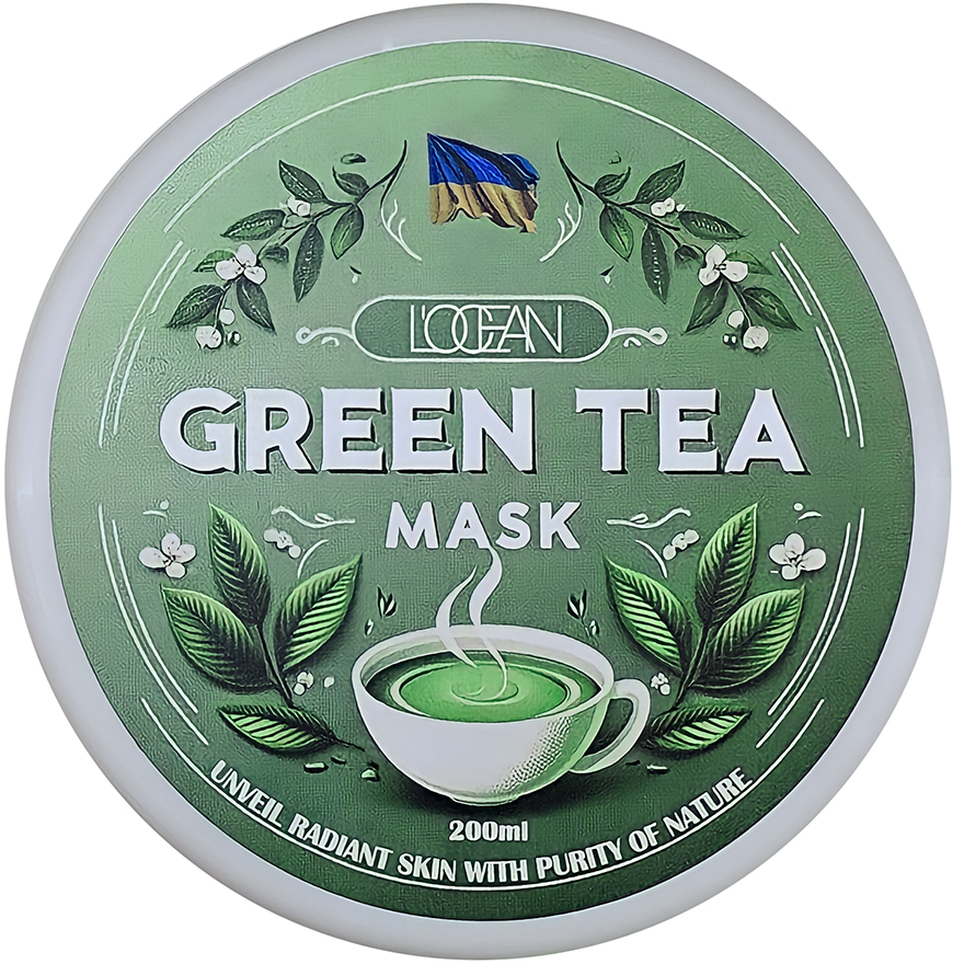 LOCEAN Face mask Green Tea, 200 ml