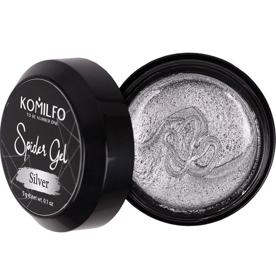 Komilfo Spider Gel Silver, 5 г