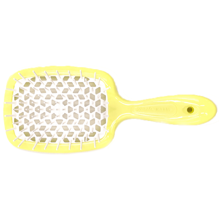 Janeke Superbrush Small Гребінець для волосся Жовтий з Білим Janeke Superbrush Small Гребінець для волосся Жовтий з Білим