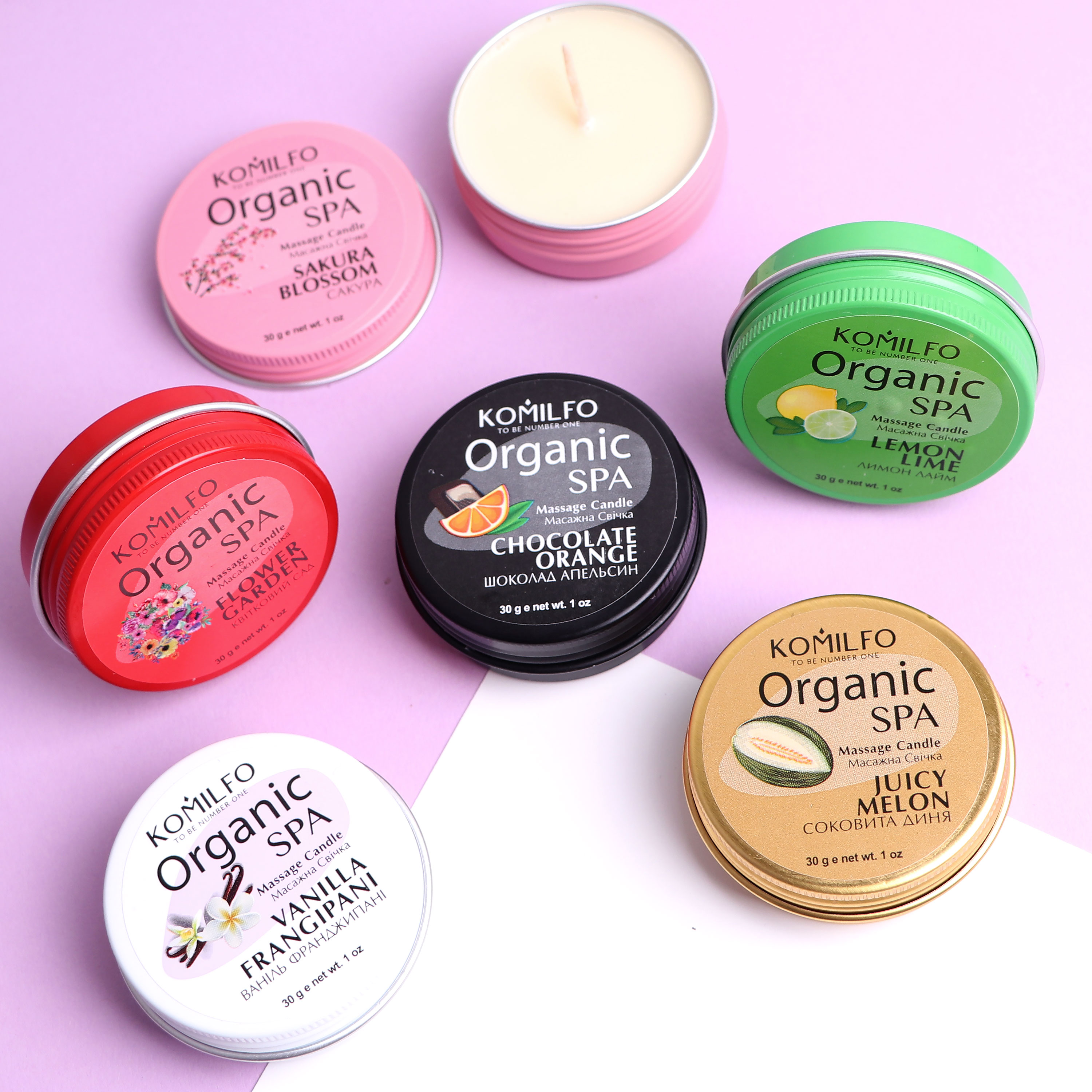 Массажная свеча Komilfo Massage Candle - Vanilla Frangipani, 30 г Массажная свеча Komilfo Massage Candle - Vanilla Frangipani, 30 г