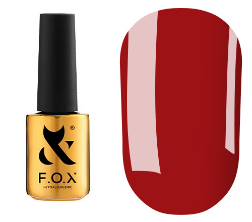 FOX gel varnish No. 043 (classic red, enamel), 7 ml