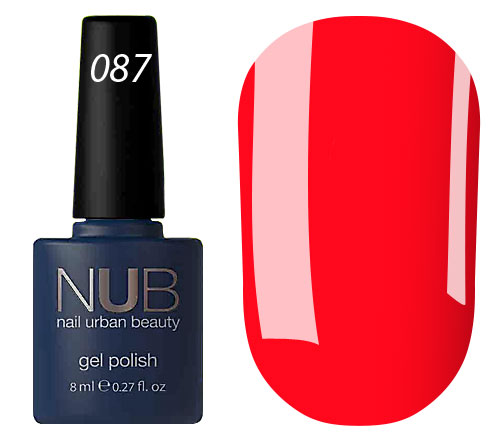 Гель-лак NUB 087 Classical Red (червоний, емаль), 8 мл Гель-лак NUB 087 Classical Red (червоний, емаль), 8 мл