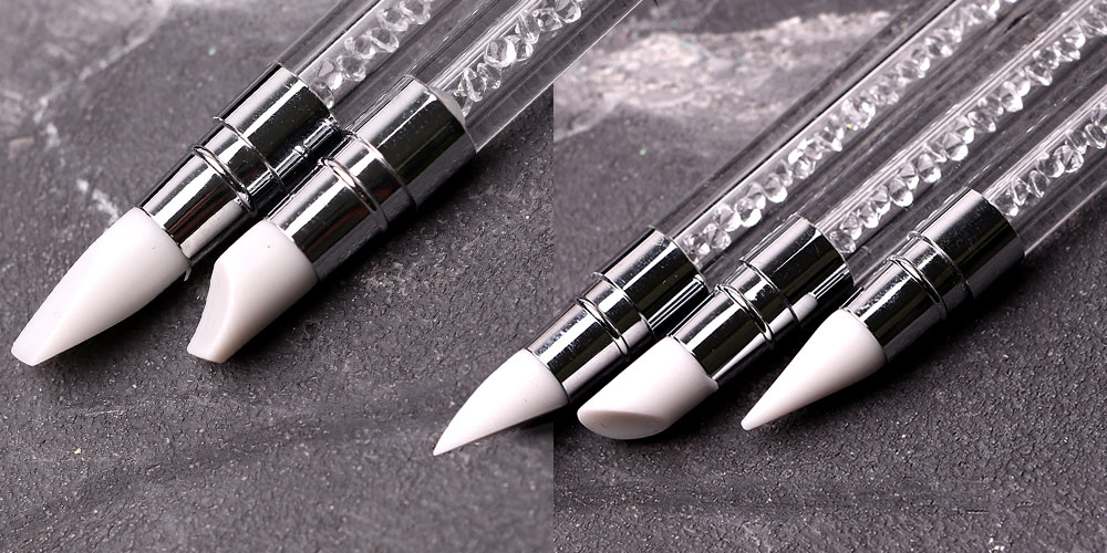 Набір силіконових пензлів Komilfo Silicone Brush Set, 3 шт