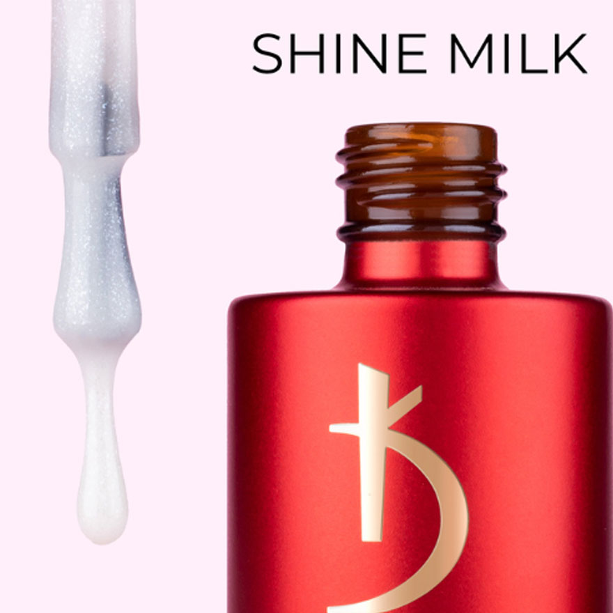 Kodi Professional Lint Base Gel - Shine Milk (milky with fine shimmer), 7 ml