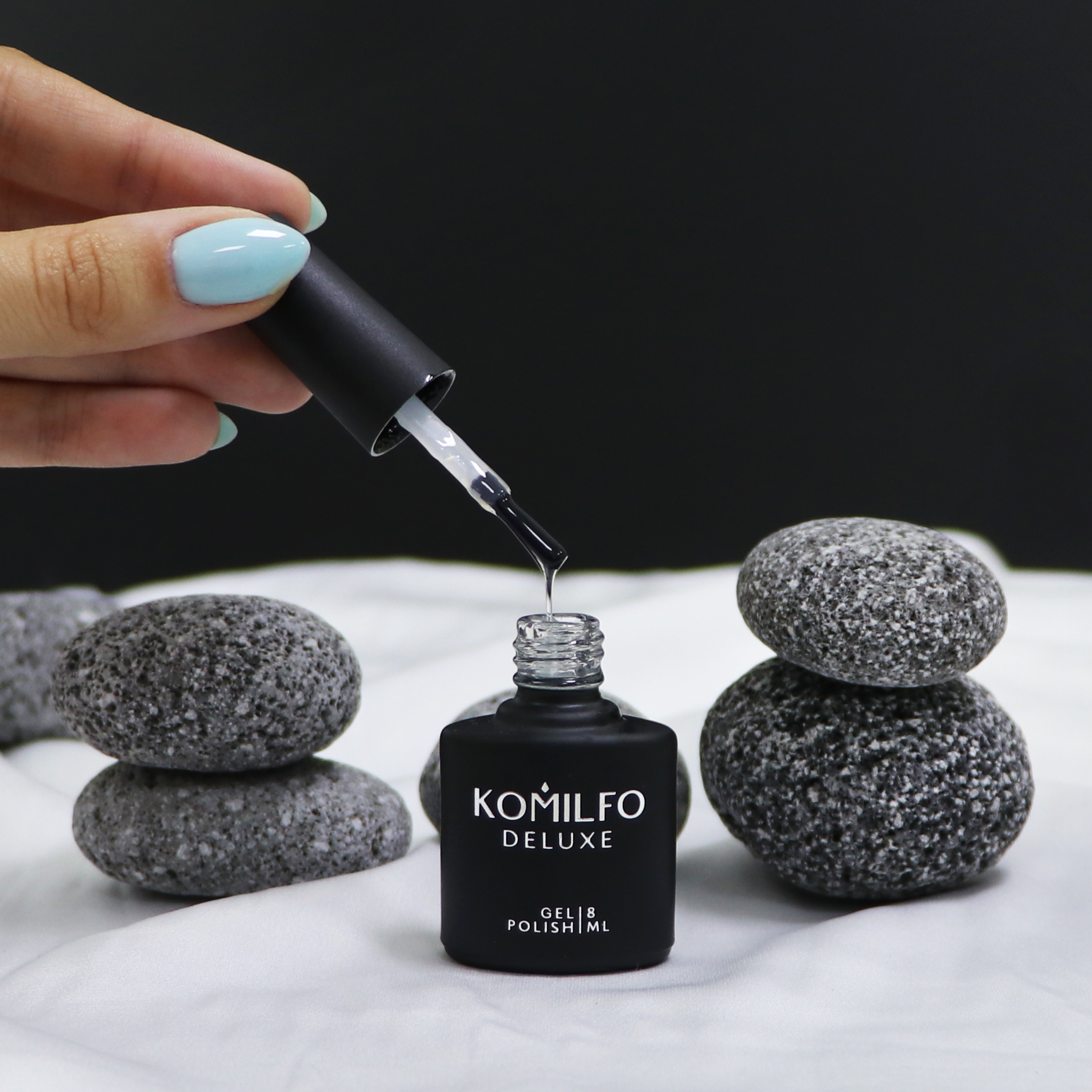Komilfo No Wipe Rubber Top каучуковый топ БЕЗ липкого слоя, 8 мл