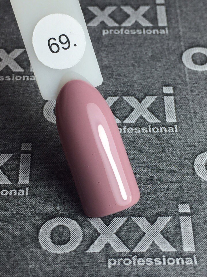 OXXI Гель-лак для ногтей №069 (розовое какао, эмаль), 10 мл