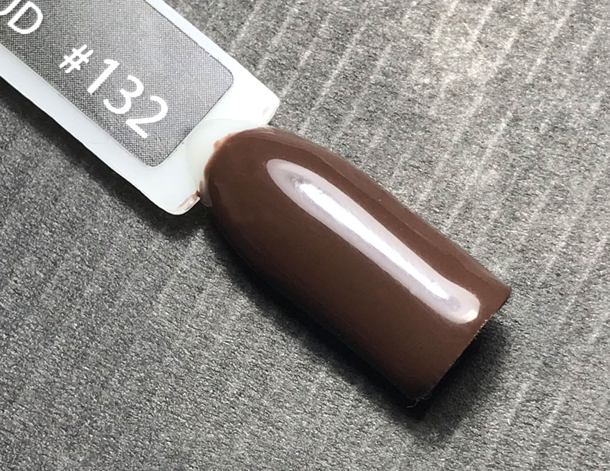 NUB 132 Beauty Mud gel varnish (chocolate, enamel), 8 ml