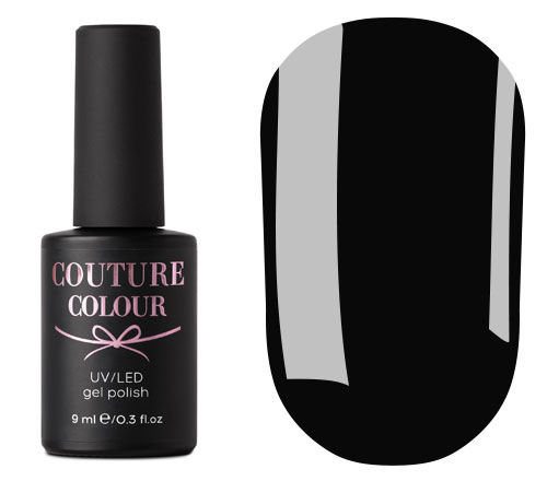 Гель-лак Couture Colour №036 (черный, эмаль), 9 мл