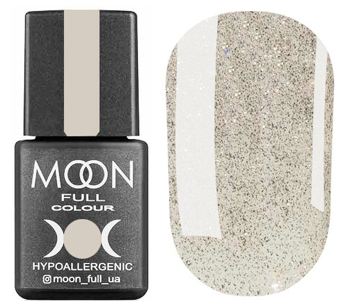 MOON FULL color Gel polish gel-varnish No. 329 (silver-pearl shimmery), 8 ml