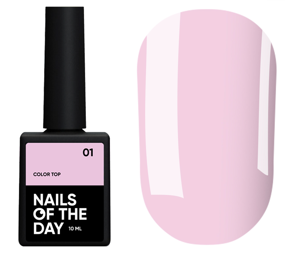 Nails Of The Day Nail top Color top No. 01 (pale pink), 10 ml