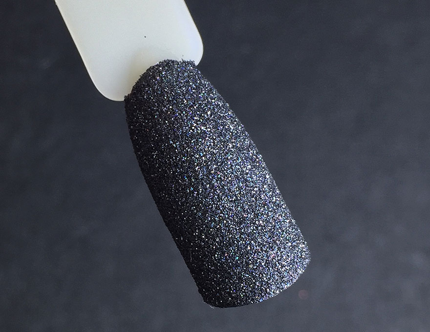 Komilfo spangles 001, size 0.1 mm, (black, hologram), 2.5 g