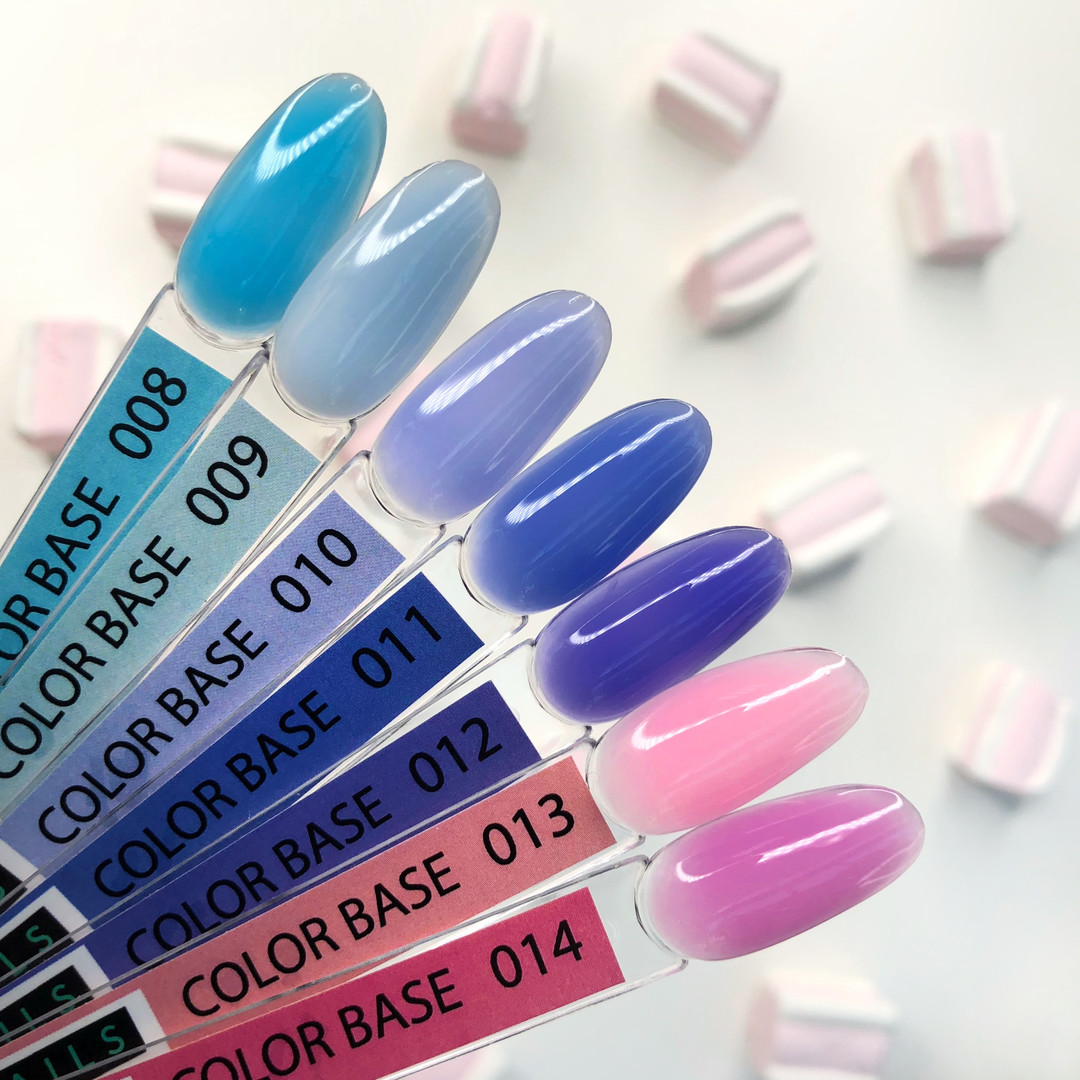 Kira Nails Color Base 010 (лилово-голубой), 6 мл