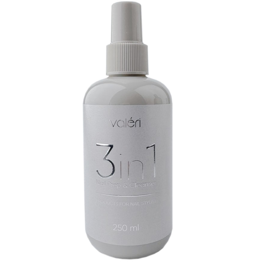 Valeri Засіб для знежирення та зняття липкого шару 3в1 Nail Prep & Cleanser, 250 мл