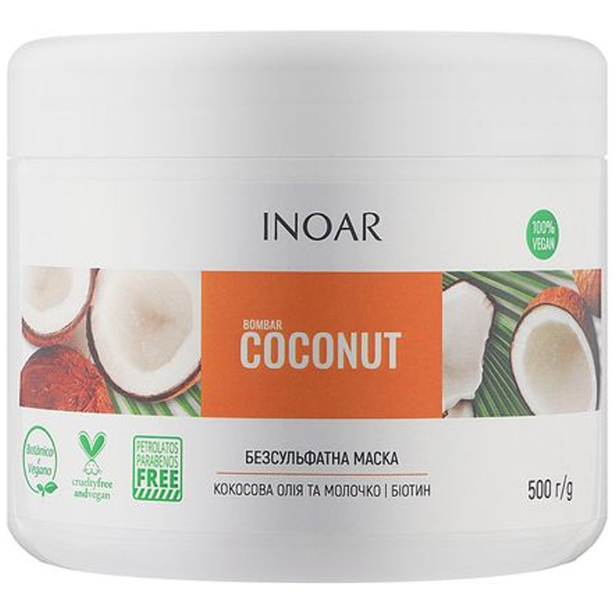 Inoar Bombar Coconut Маска для роста волос "Кокос", 500 мл