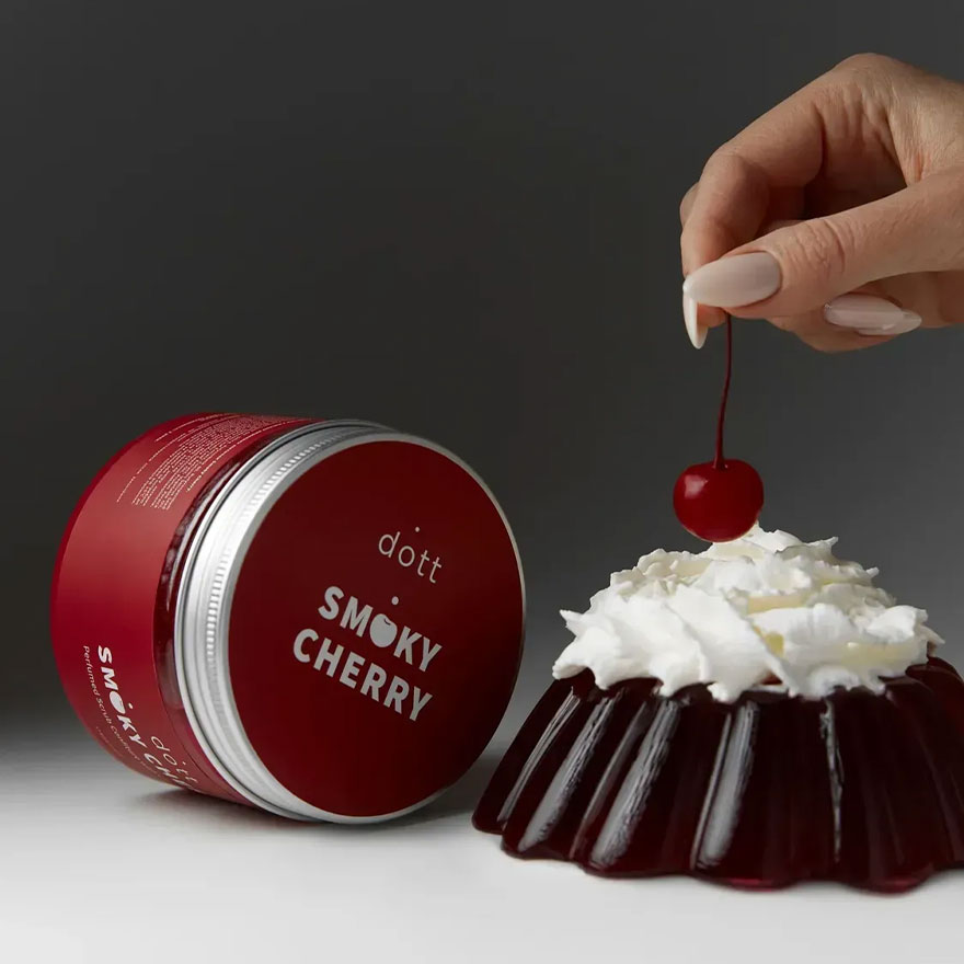 Dott Парфюмированный скраб для тела - SMOKY CHERRY, 450 г