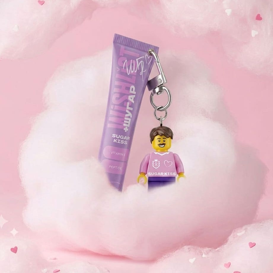 WISHLIST Бальзам-блиск для губ Lip Gloss Balm - Sugar Kiss + Іграшка-брелок "Лего Олєга", 10 мл