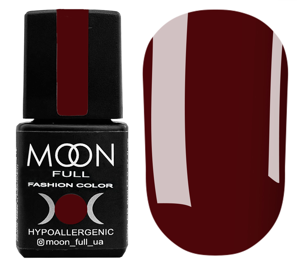 Гель-лак MOON FULL Fashion color №237 (коричнево-червоний, емаль), 8 мл
