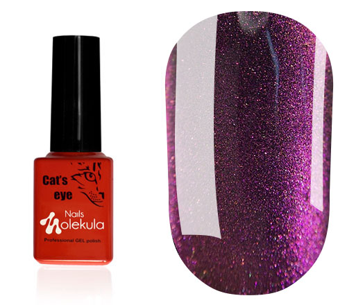 Molekula 9D Cats eye gel varnish No. 905 (lilac, magnetic), 6 ml