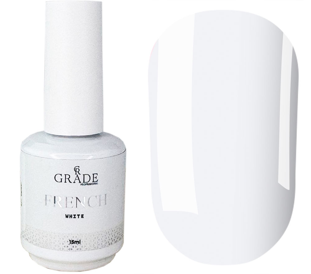 Grade Гель лак HEMA/TPO free FRENCH white 15 мл Grade Гель лак HEMA/TPO free FRENCH white 15 мл