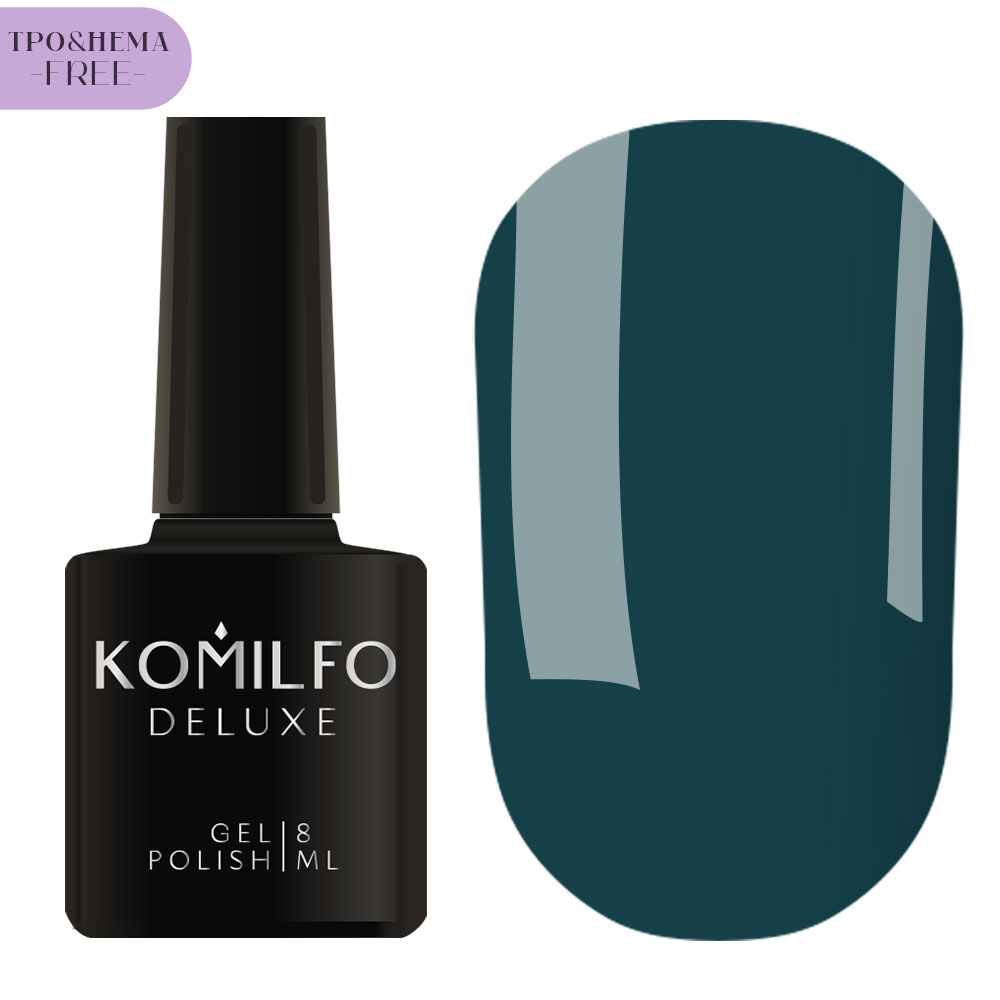 Gel varnish Komilfo DeLuxe Termo C003 (light brown, when heated - bright light green), 8 ml
