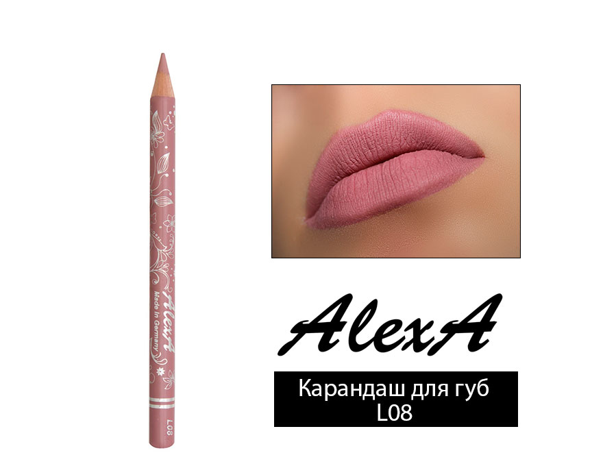 Карандаш для губ AlexA L08 (лавандово-розовый)