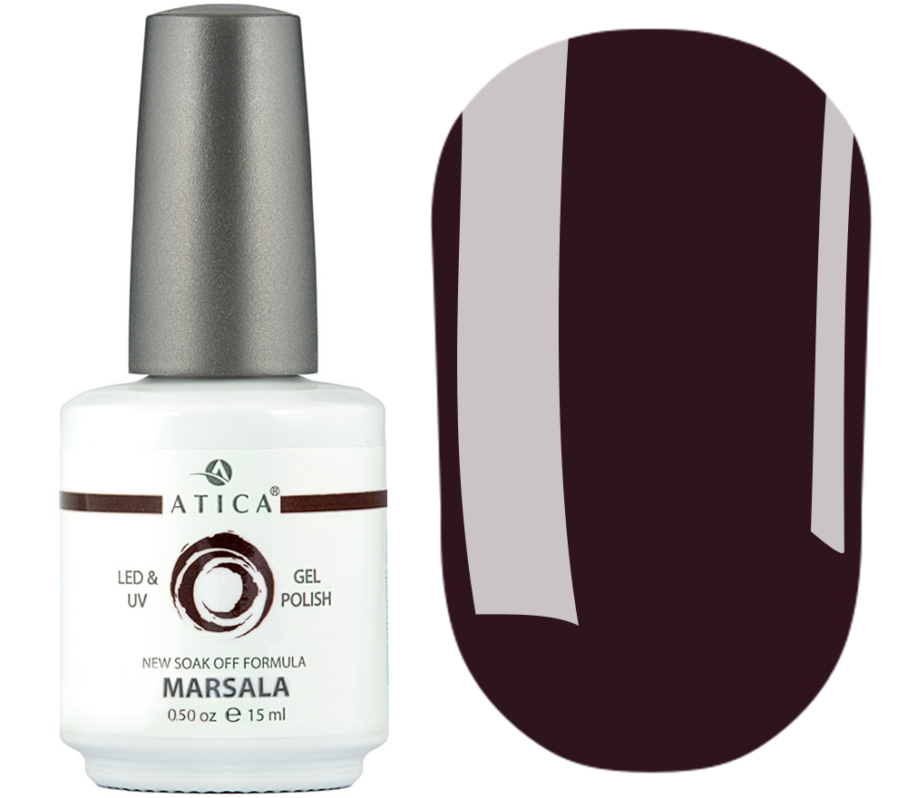 Gel polish Atica GPM033 Marsala, 15 ml