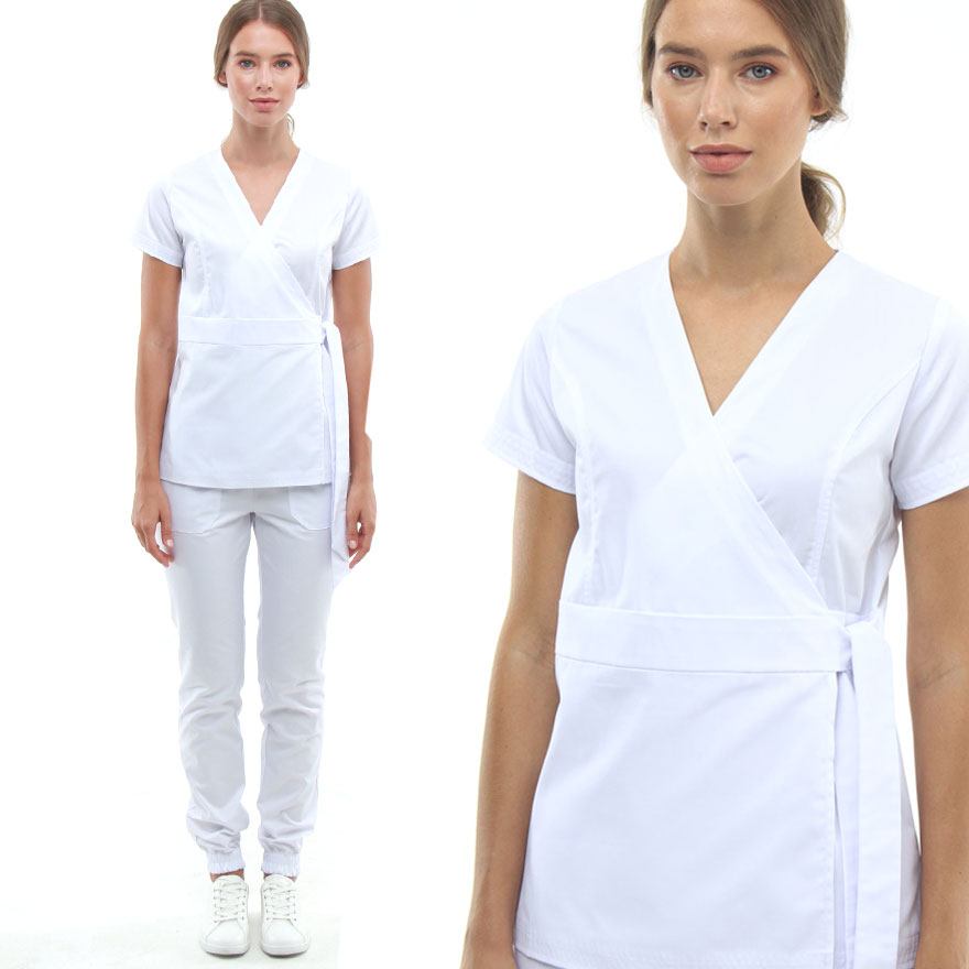 Suit for master manicurist 2889, white, size 44