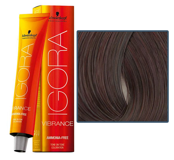 Професійна фарба для волосся Igora Vibrance 5-99 світло-коричневий фіолетовий екстра, 60 мл
