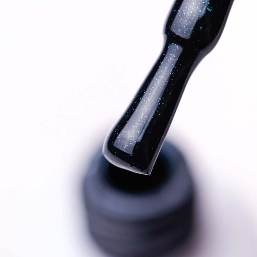 Gel varnish Atica Nightlife GPM116 (dark green, micro-shine), 7.5 ml