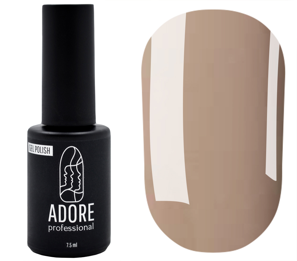 Гель-лак ADORE Professional №454 (приглушенный бежевый, эмаль), 7,5 мл Гель-лак ADORE Professional №454 (приглушенный бежевый, эмаль), 7,5 мл