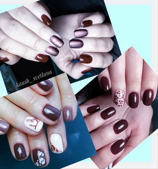 Gel polish Molekula No. 010 (burgundy-plum, enamel), 6 ml