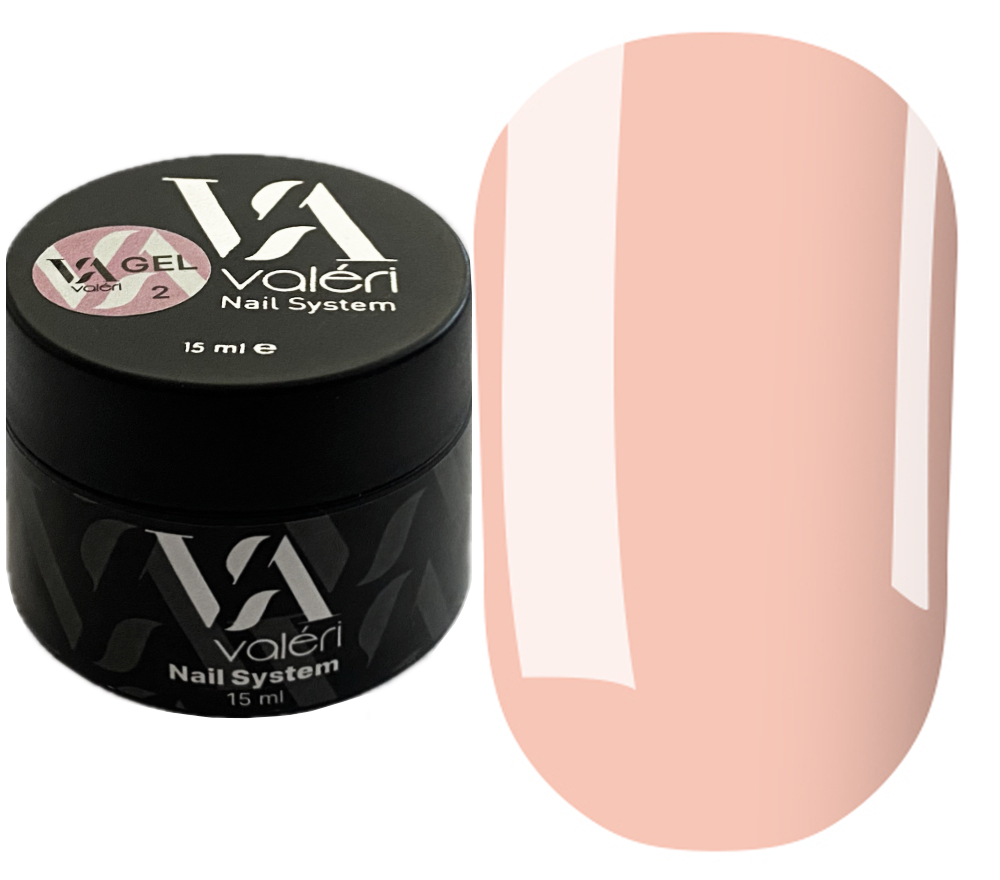 Valeri Гель для ногтей Builder Gel 02 Nude, 15 мл Valeri Гель для ногтей Builder Gel 02 Nude, 15 мл