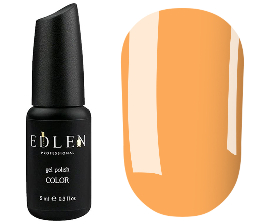 Edlen Gel polish for nails 069 (light orange, neon), 9 ml