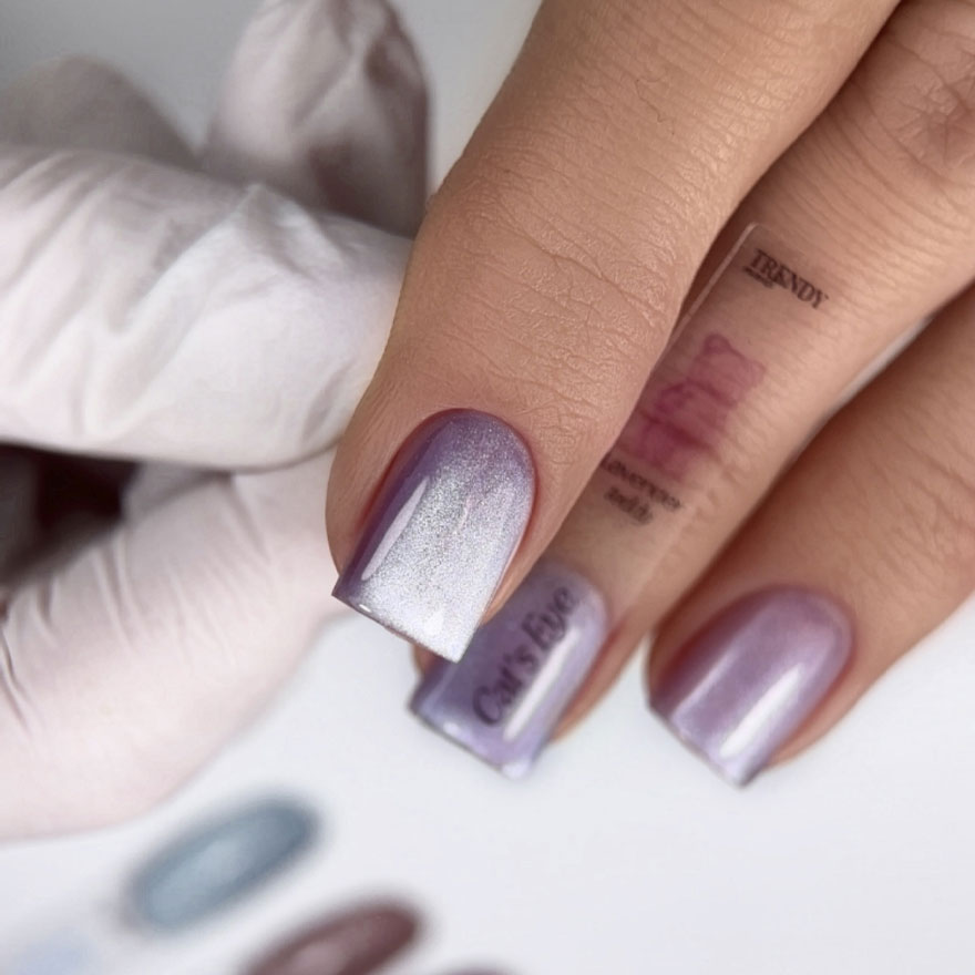 Trendy Nails Гель-лак Gel Polish Cat Eye's Gummy Bear "Lavender Teddy", 5 мл