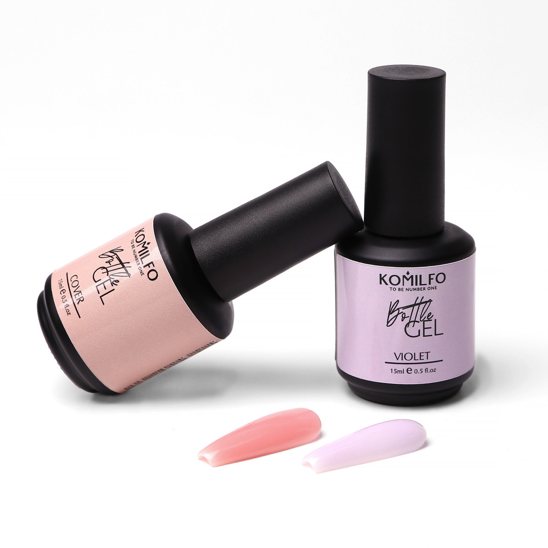 Komilfo Bottle Gel Cover with brush, 15 ml