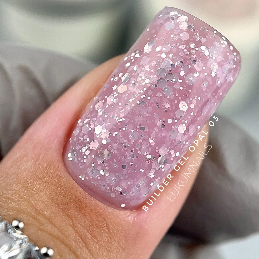 Lukum Гель для ногтей Builder Gel Opal №03 Pink, 30 мл