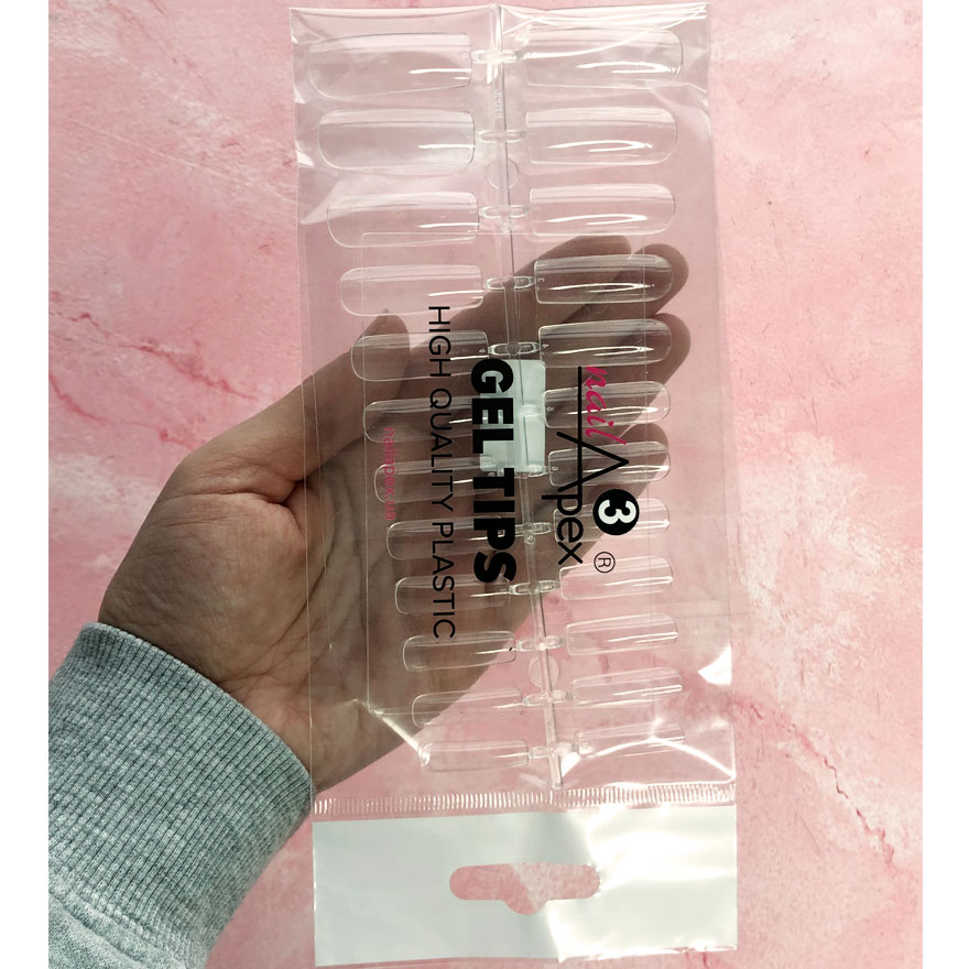 Nailapex Gel tips square №3, 24 pcs.