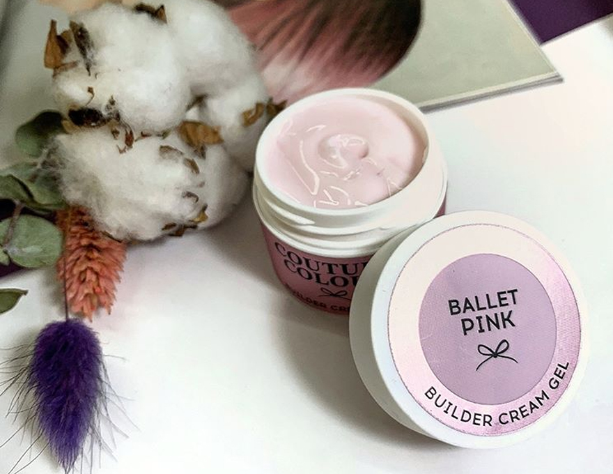Couture Color Builder Cream Gel - Ballet Pink (pale pink), 15 ml