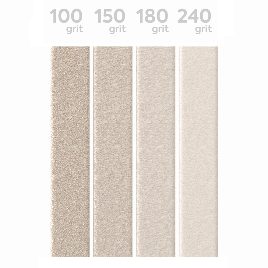 Wonderfile File-strip in white on foam 90x15mm - 180 grit for a saw 130x15 mm (50 pcs/pack)