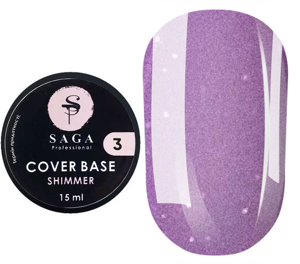 SAGA professional Shimmer Base New 3 (light blueberry with shimmer), 15 ml SAGA professional Shimmer Base New 3 (light blueberry with shimmer), 15 ml