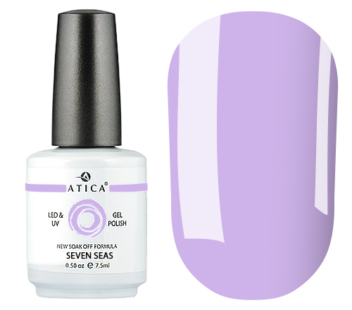 Atica GPM222 Seven Seas gel-varnish (milky lavender, enamel), 7.5 ml