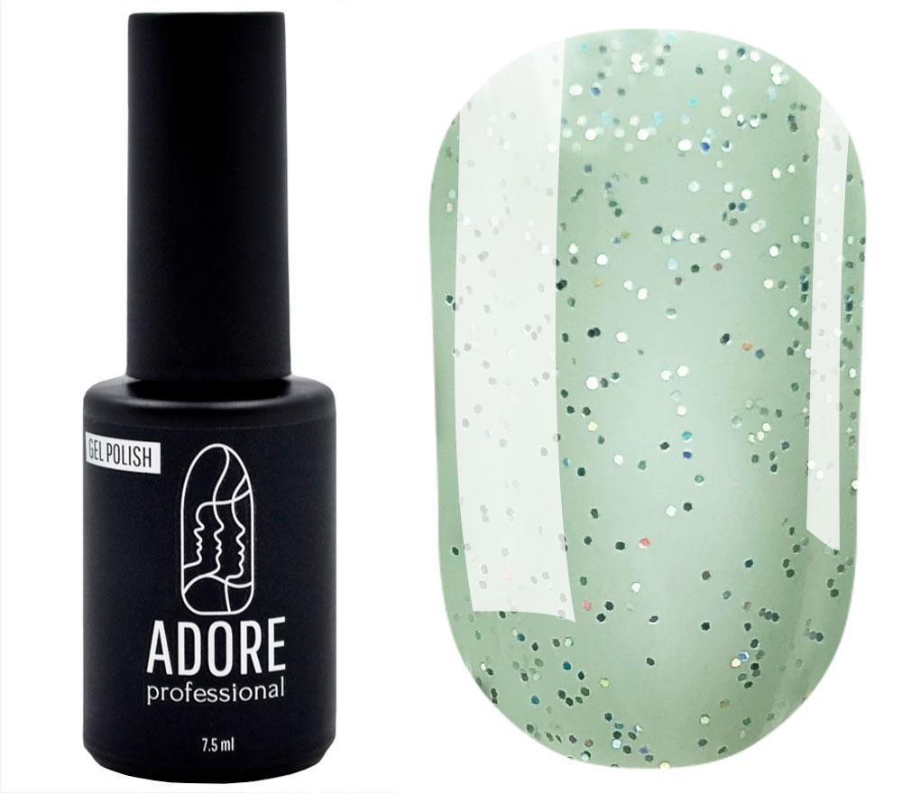 Гель-лак ADORE Professional №194 (блідо-зелений з мікроблиском), 7,5 мл
