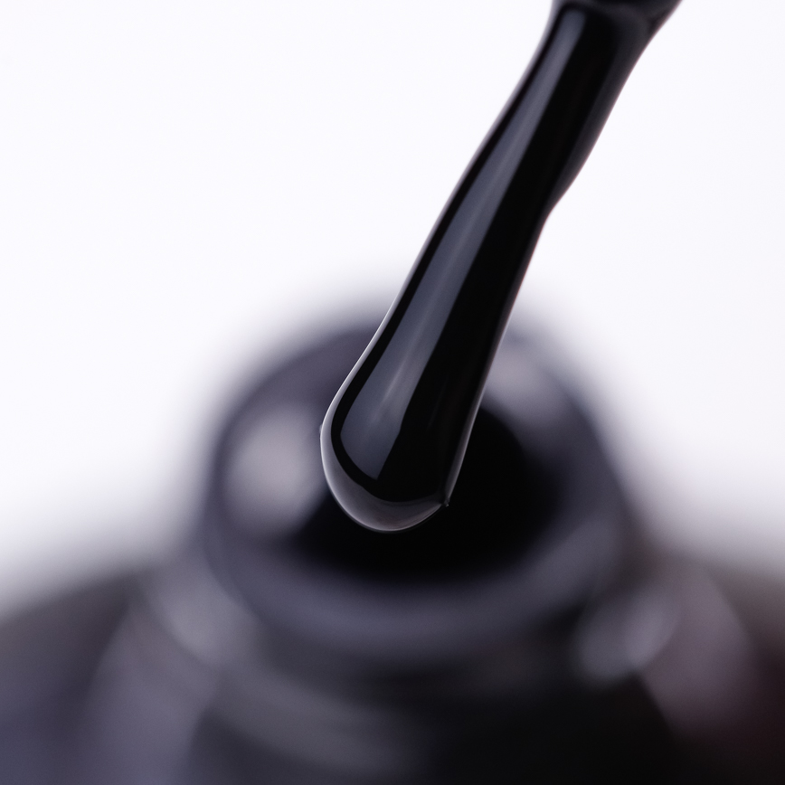 Nail polish NUB 001 Black Ink (black, enamel), 14 ml
