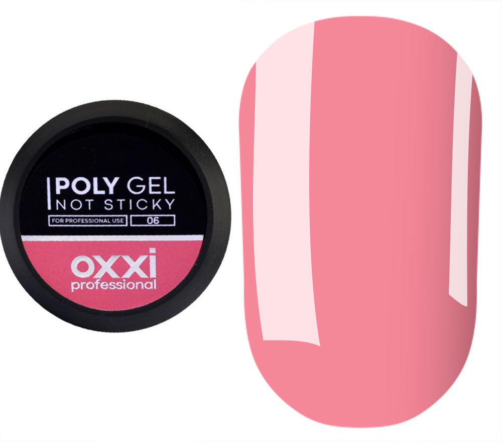 OXXI Гель для ногтей POLY GEL NOT STICKY №06, 30 мл