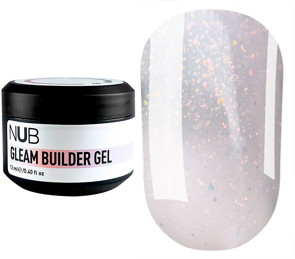 NUB Гель для ногтей Gleam Builder Gel №02, 12 мл NUB Гель для ногтей Gleam Builder Gel №02, 12 мл