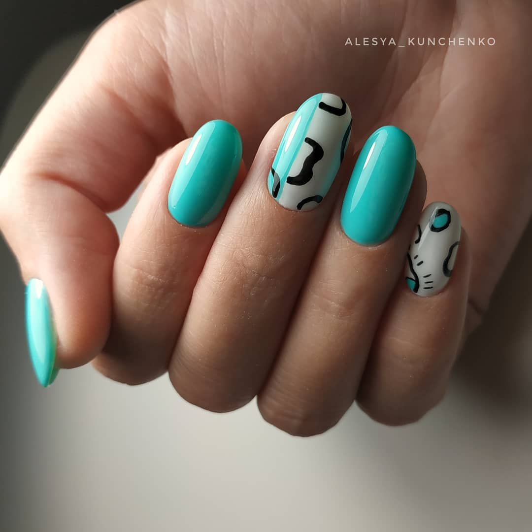 Gel Polish Komilfo Deluxe Series D148 (saturated aquamarine, enamel), 8 ml.