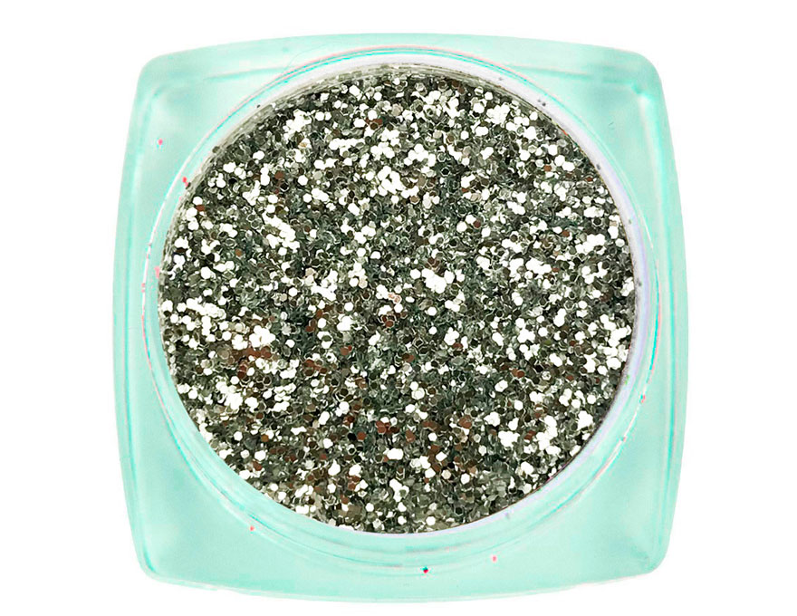 Komilfo spangles 102F, size 0.3 mm, (silver) E, 2.5 g Komilfo spangles 102F, size 0.3 mm, (silver) E, 2.5 g