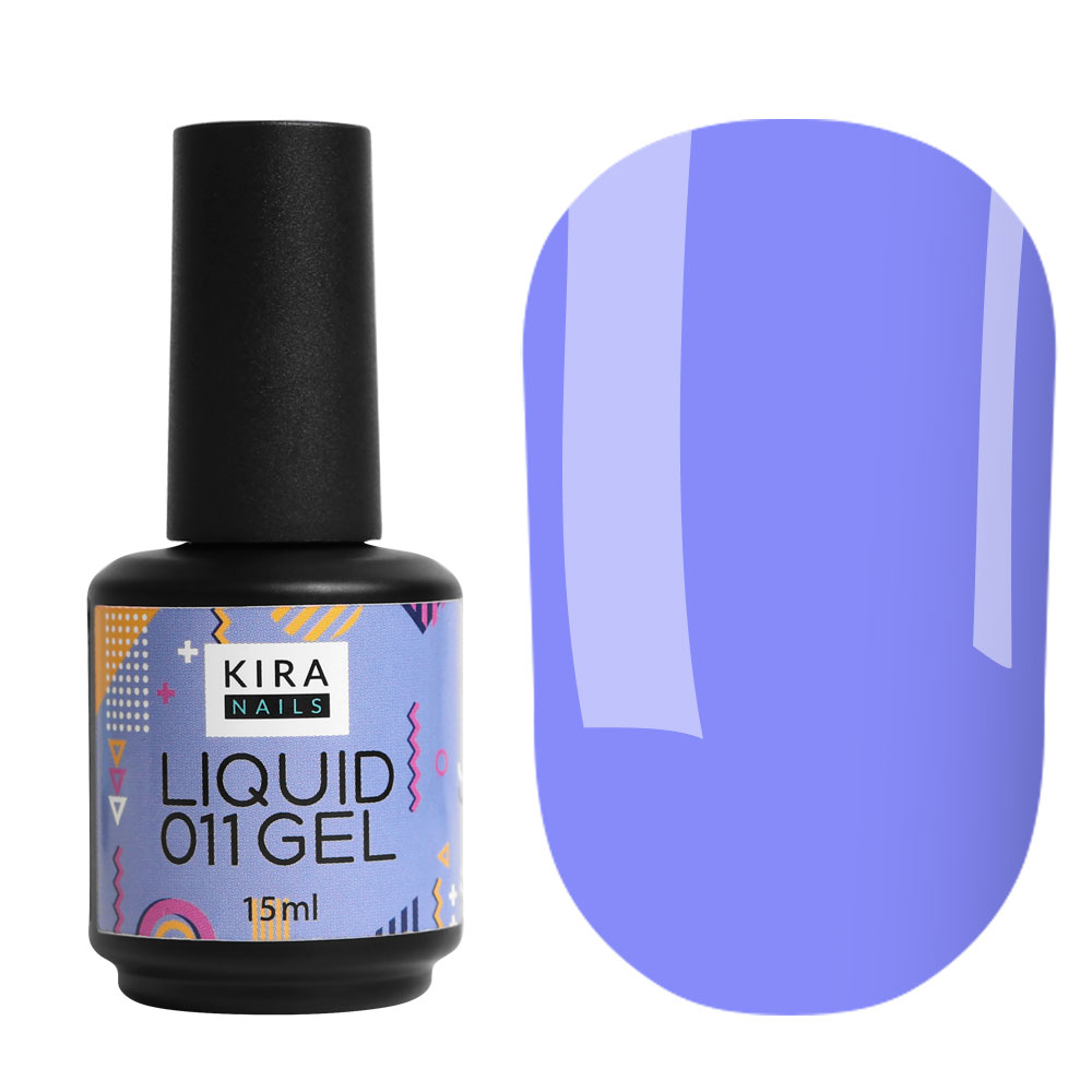 Kira Nails Liquid Gel 011 (волошковий), 15 мл