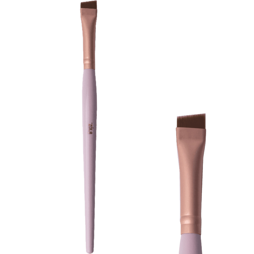 ZOLA Набор Кистей для окрашивания бровей профессиональный MAGIC BROW BRASHES, светло-розовый